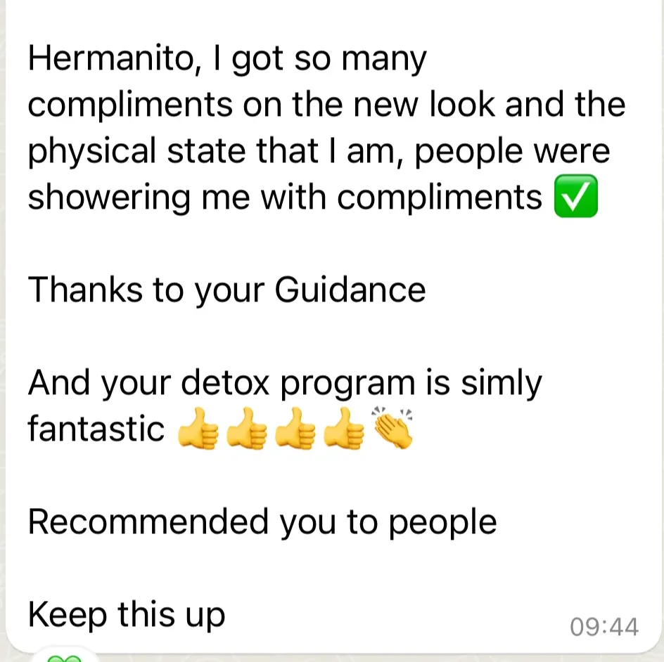 English client testimonial — case 1